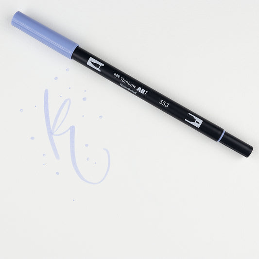 Marker Dual Brush 553 Mist Purple Tombow