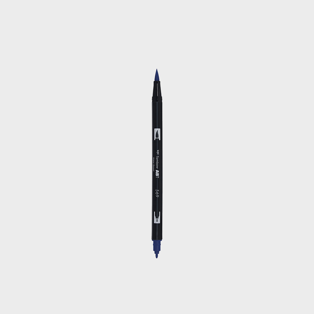 Marker Dual Brush 569 Jet Blue Tombow