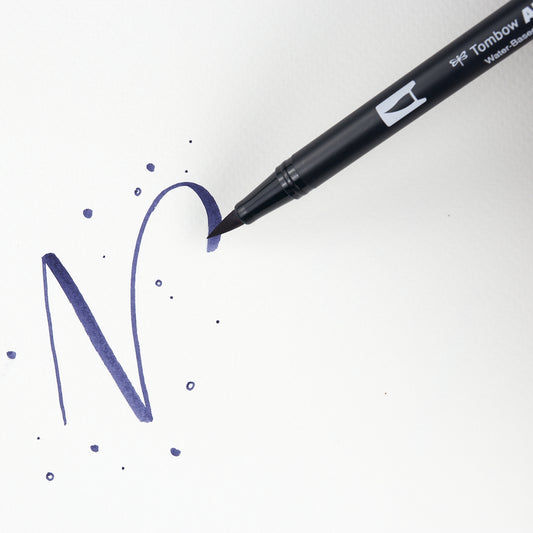 Marker Dual Brush 569 Jet Blue Tombow