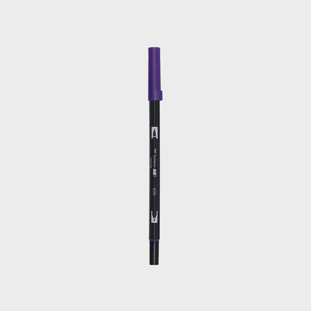 Marker Dual Brush 636 Imperial Purple Tombow (1)