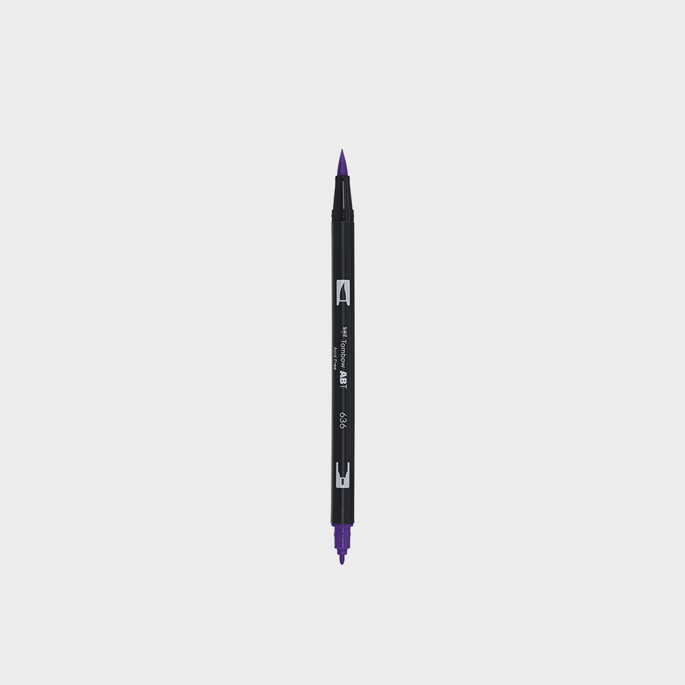 Marker Dual Brush 636 Imperial Purple Tombow