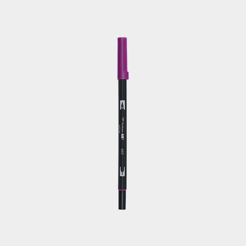 Marker Dual Brush 665 Purple Tombow (1)