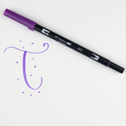 Marker Dual Brush 665 Purple Tombow