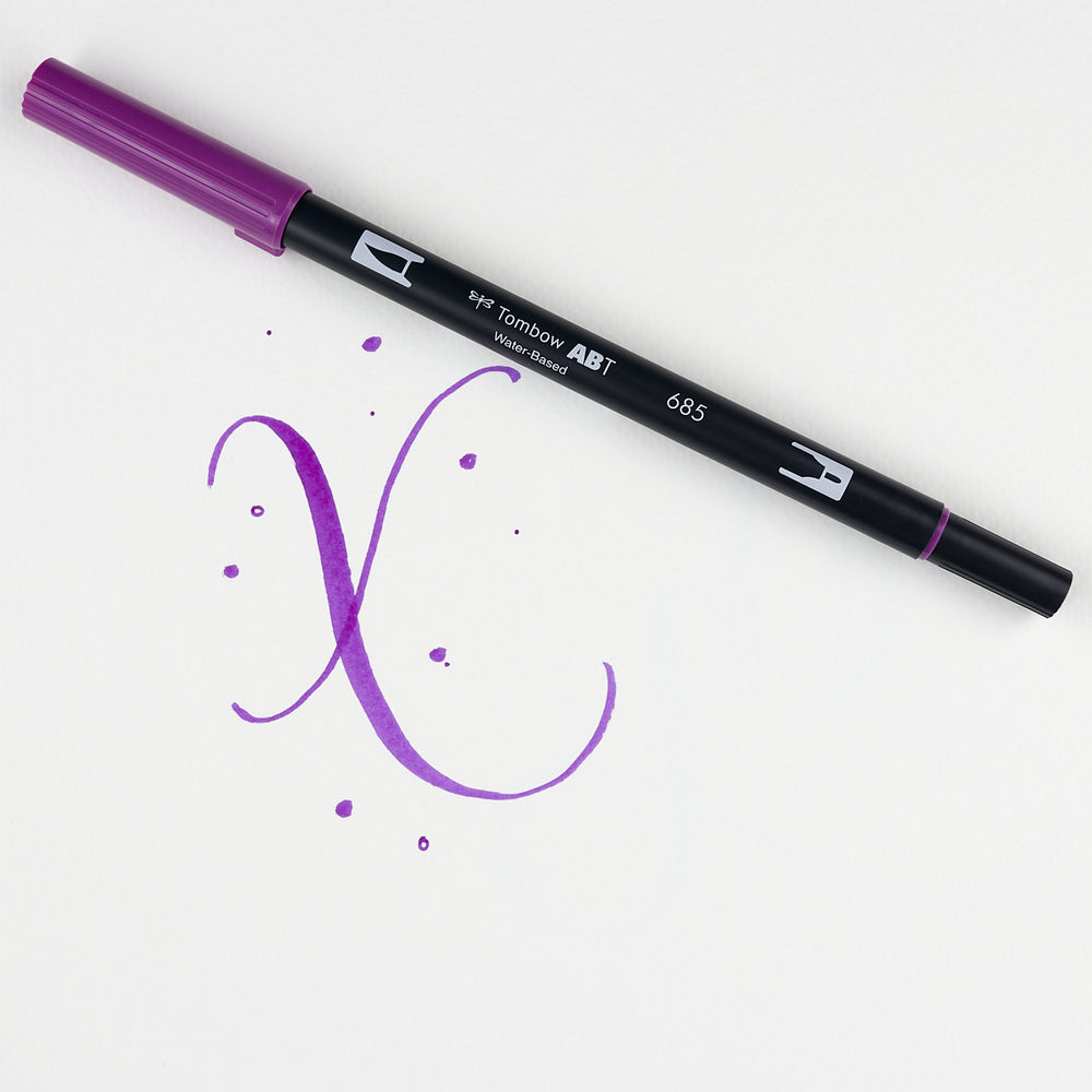 Marker Dual Brush 685 Deep Magenta Tombow
