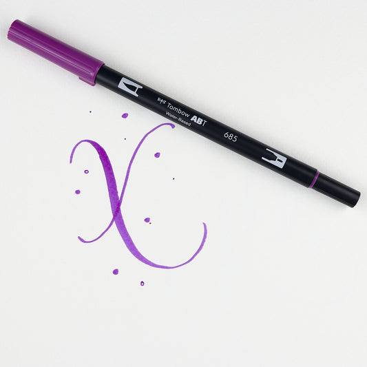 Marker Dual Brush 685 Deep Magenta Tombow