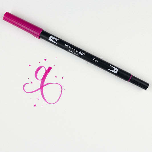Marker Dual Brush 725 Rhodamine Red Tombow