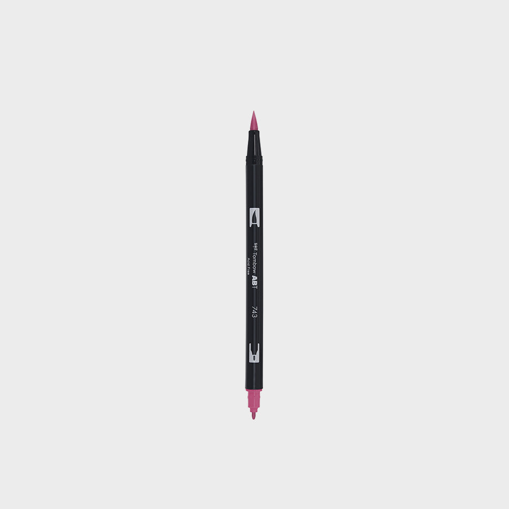 Marker Dual Brush 743 Hot Pink Tombow