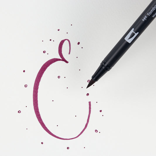 Marker Dual Brush 757 Port Red Tombow