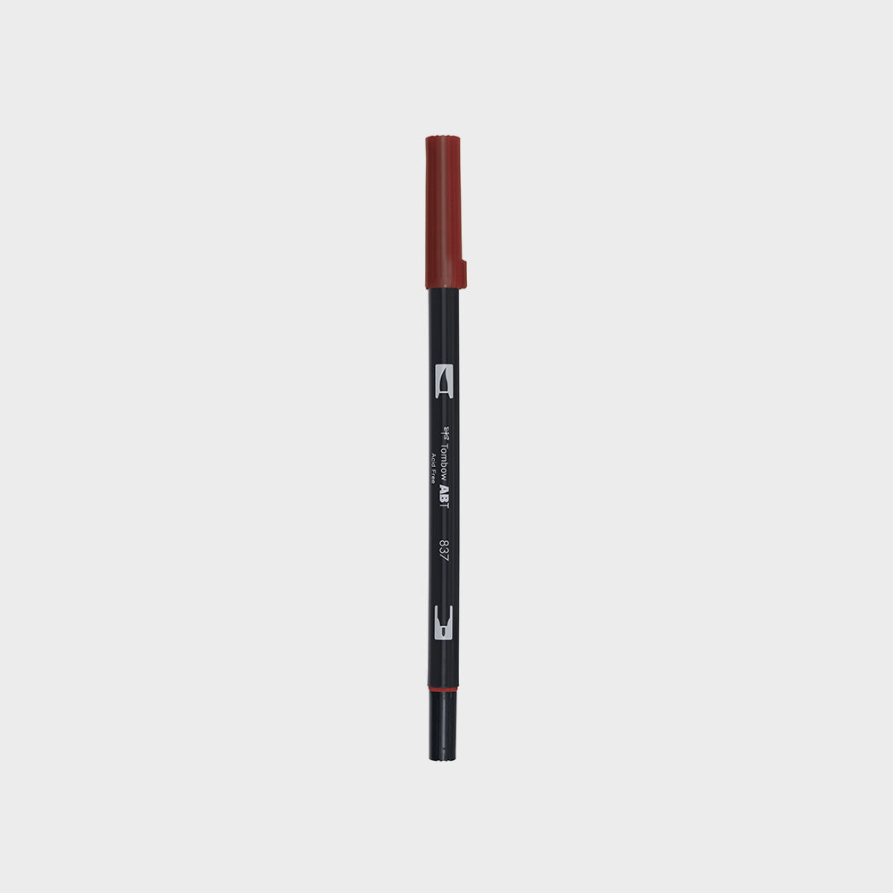 Marker Dual Brush 837 Wine Red Tombow (1)