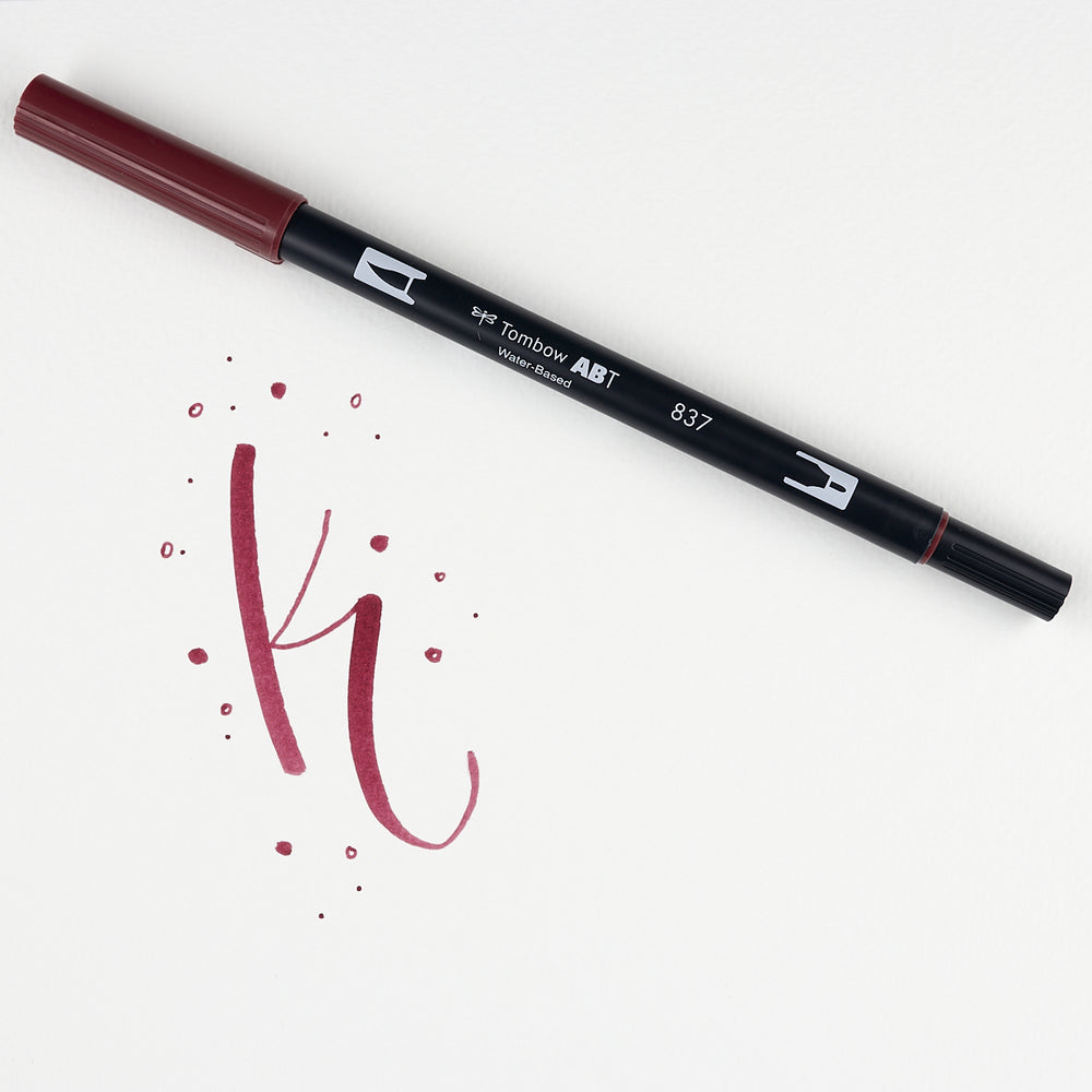 Marker Dual Brush 837 Wine Red Tombow