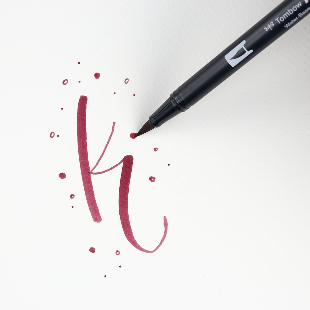 Marker Dual Brush 837 Wine Red Tombow (1)