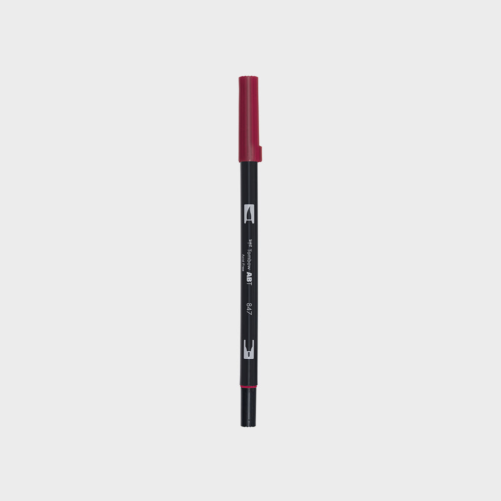 Marker Dual Brush 847 Crimson Tombow (1)