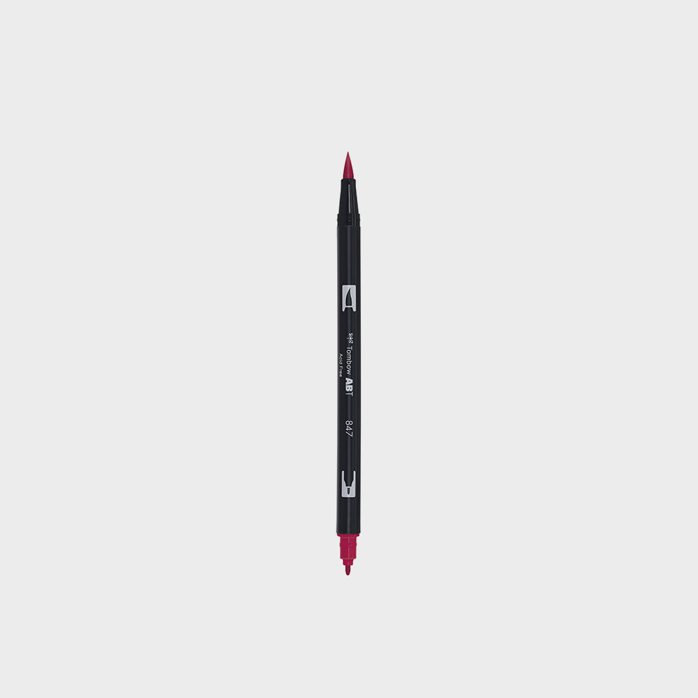 Marker Dual Brush 847 Crimson Tombow