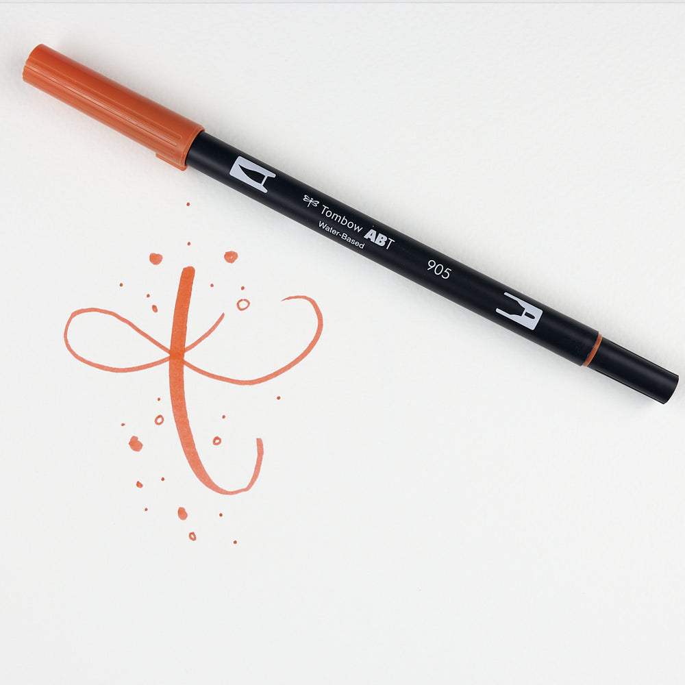 Marker Dual Brush 905 Red Tombow