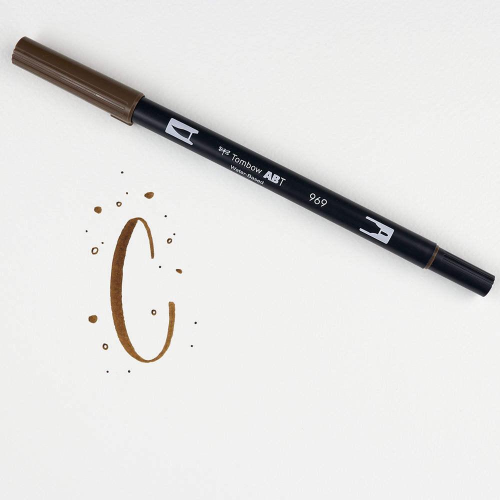Marker Dual Brush 969 Chocolate Tombow