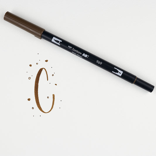 Marker Dual Brush 969 Chocolate Tombow