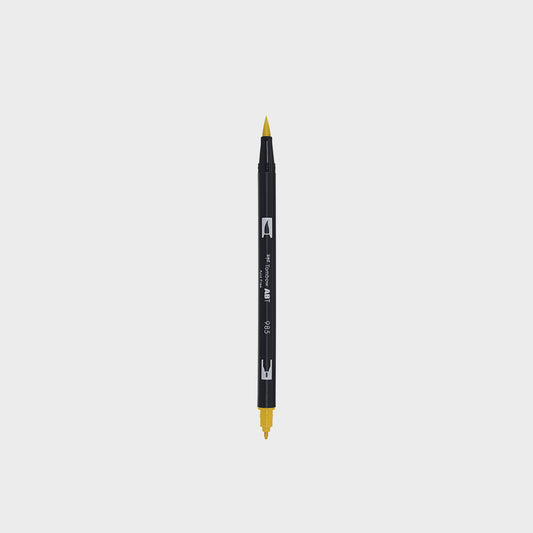 Marker Dual Brush 985 Chrome Yellow Tombow