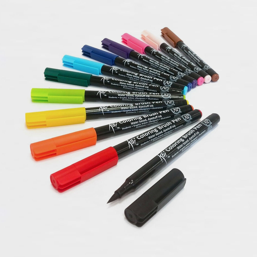 12er-Set Marker Coloring Brush Pen Sakura Koi (2)