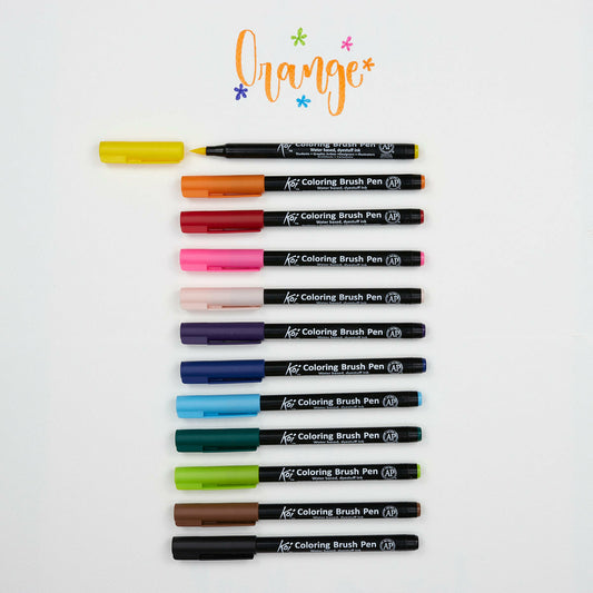 12er-Set Marker Coloring Brush Pen Sakura Koi