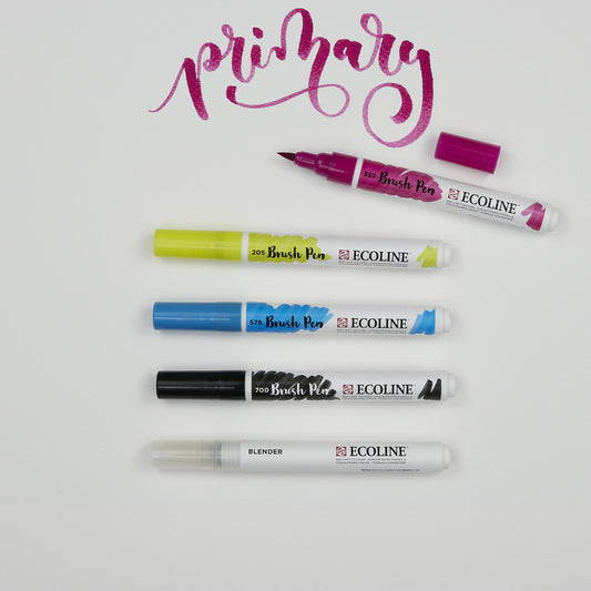5er-Set Marker Pinselspitze Aquarell Ecoline