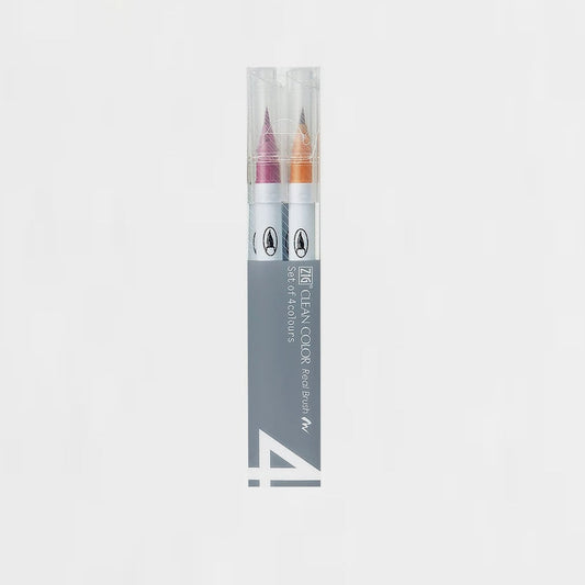 4er-Set Marker Deep Zig Clean Color Real Brush Pen Kuretake