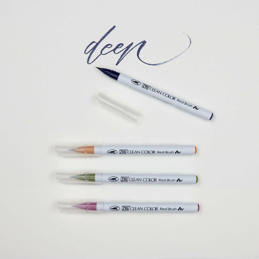 4er-Set Marker Deep Zig Clean Color Real Brush Pen Kuretake (1)