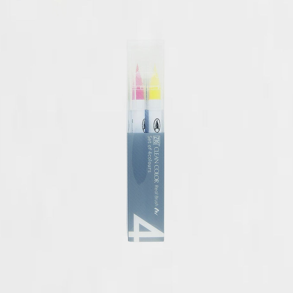 4er-Set Marker Pop Zig Clean Color Real Brush Pen Kuretake (1)