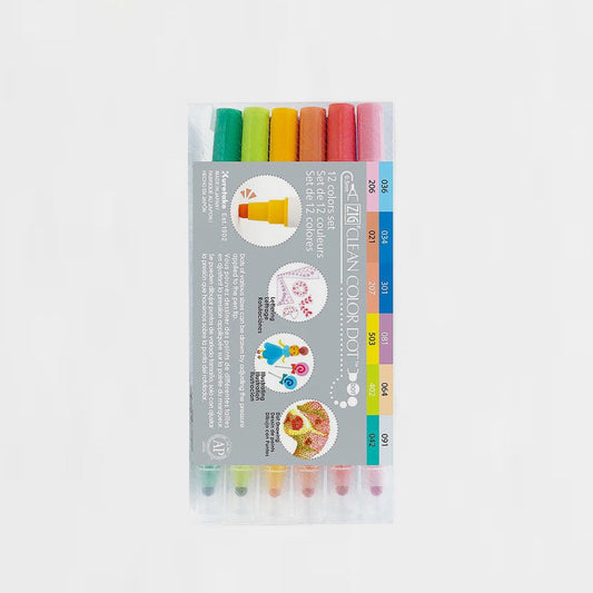 12er-Set Marker Clean Color Dot Kuretake