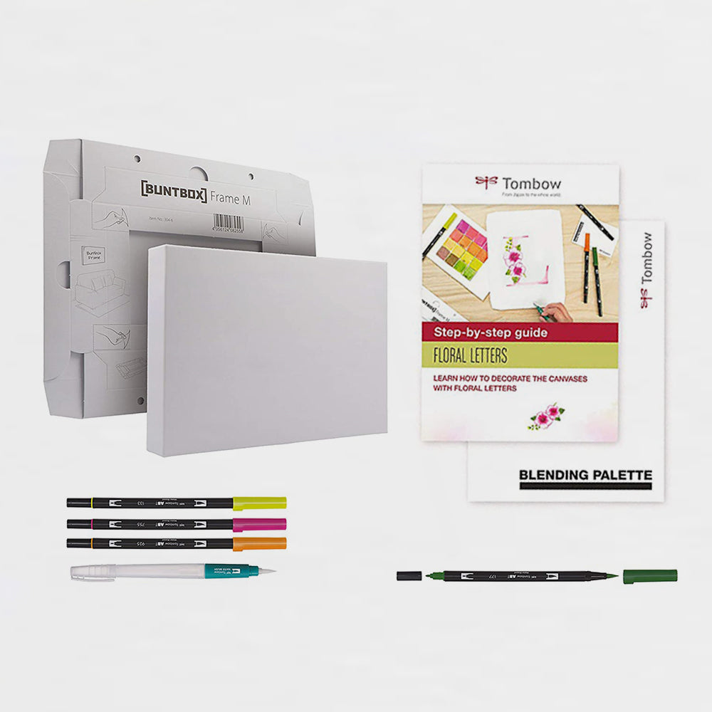 Set Marker Watercoloring Florale Buchstaben Tombow (1)