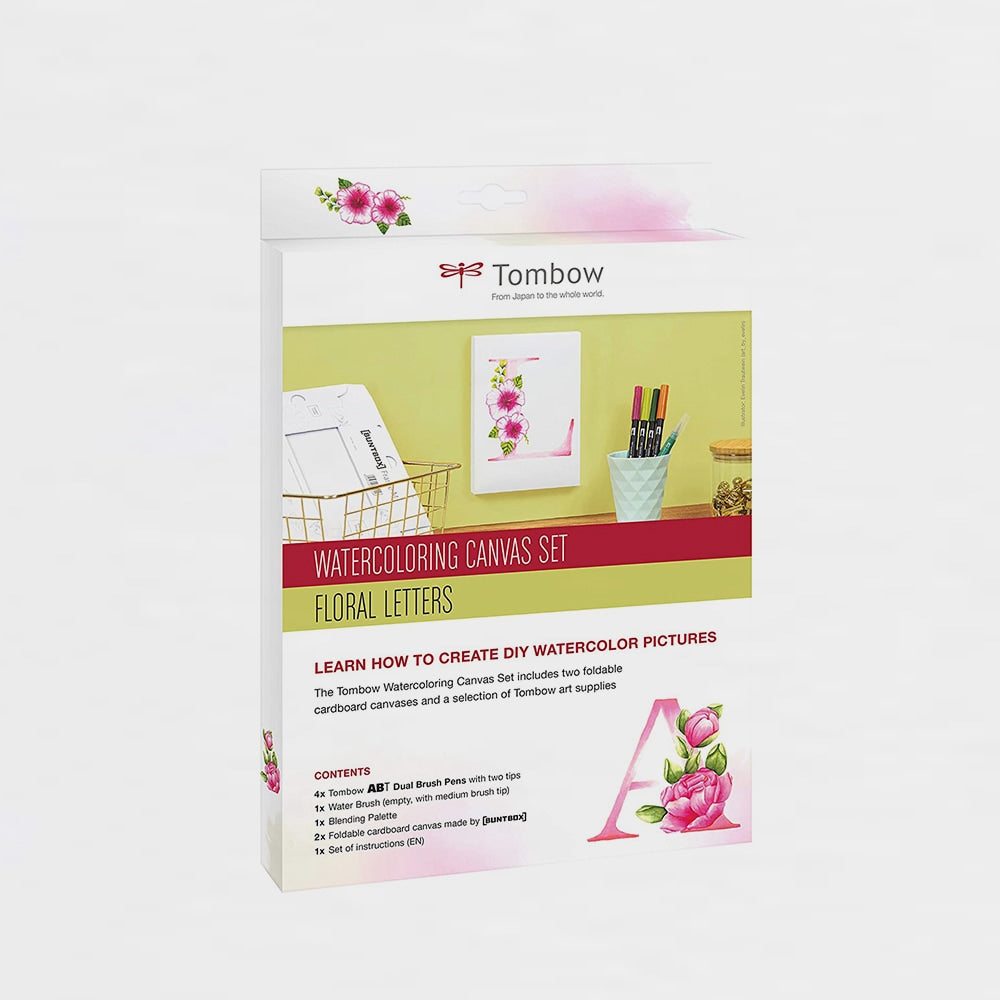 Set Marker Watercoloring Florale Buchstaben Tombow (2)