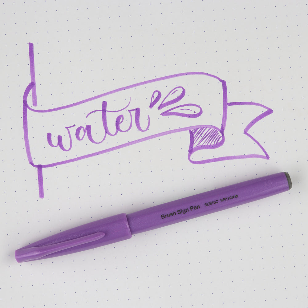 Marker Pinselspitze Pink Purple Touch