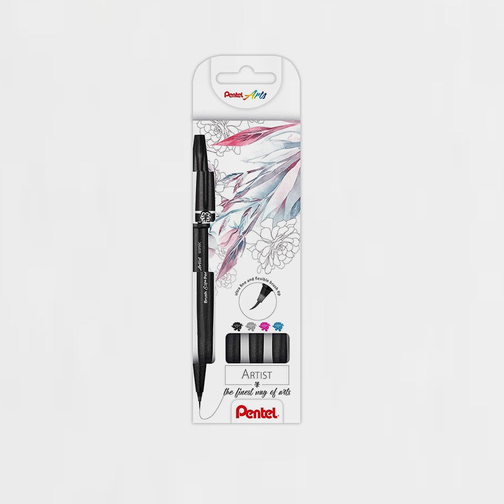 4er-Pack Marker Sign Brush Pen Artist Pentel (4)