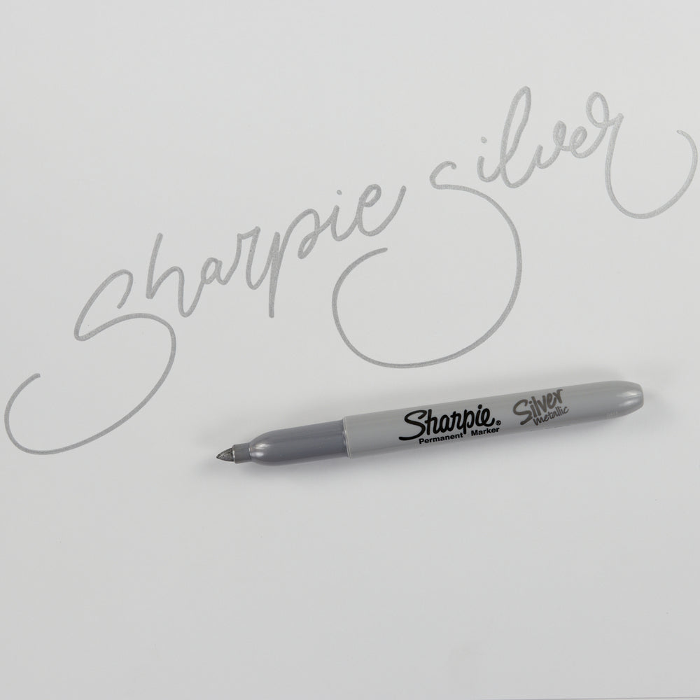 Marker Metallic Permanent Feine Spitze Silber Sharpie (1)