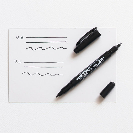 Marker Schwarz Mono Twin Tombow