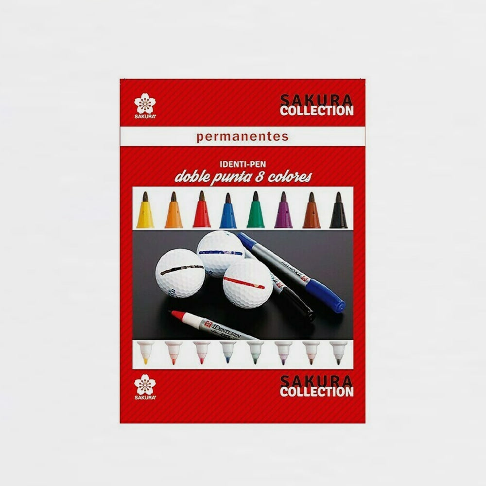 8er-Set Permanentmarker 2 Spitzen Identi-Pen Sakura (1)