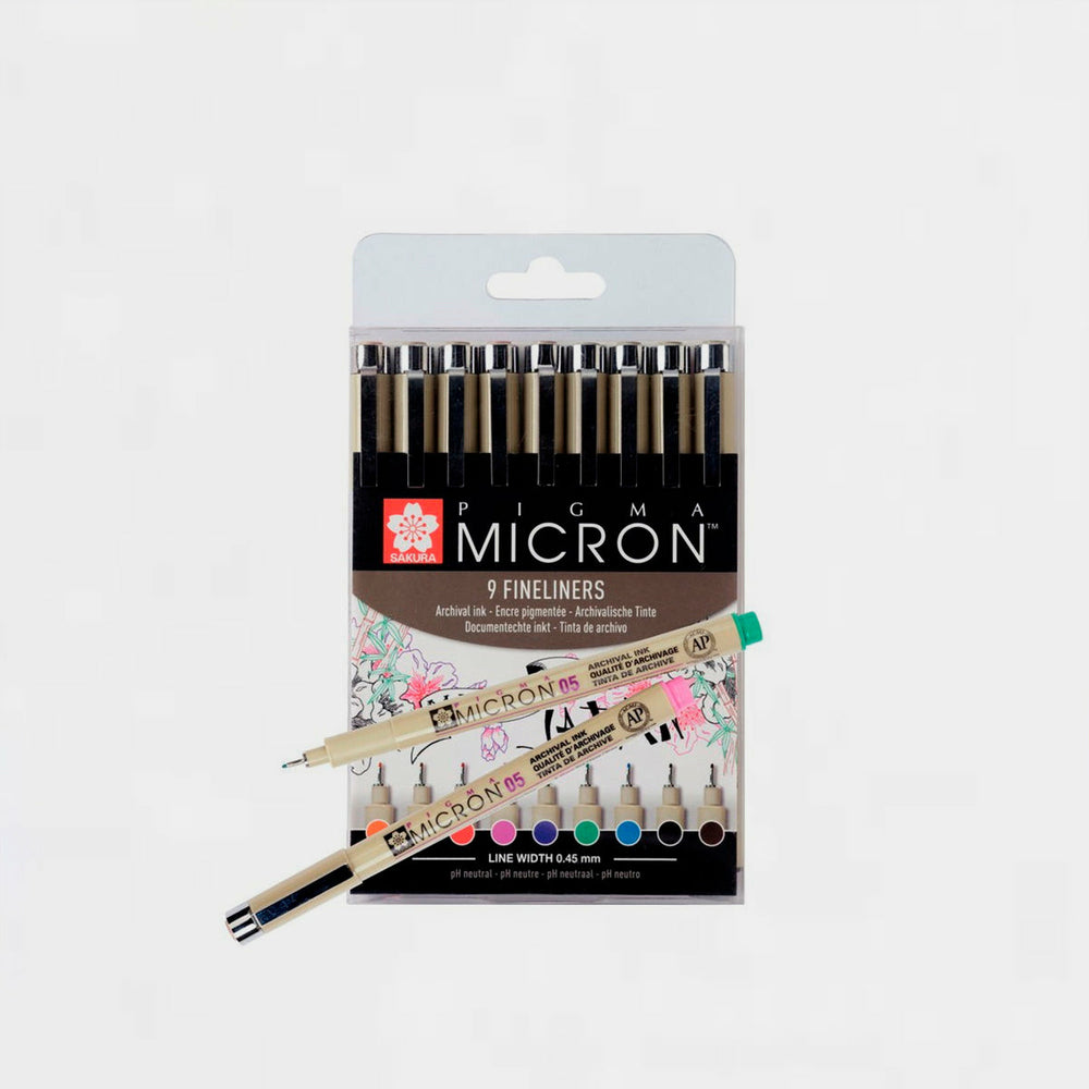 8er-Set Farbige Marker Pigma Micron Sakura