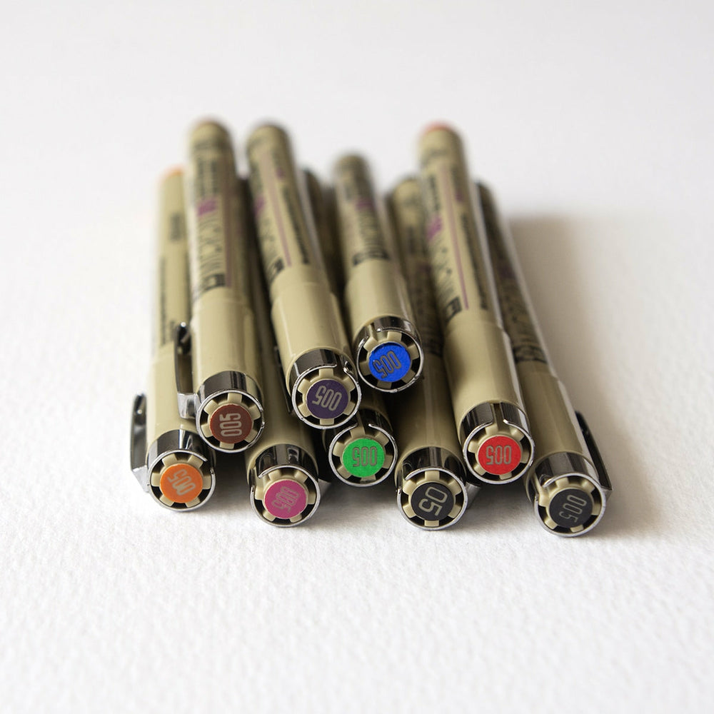 8er-Set Farbige Marker Pigma Micron Sakura (1)