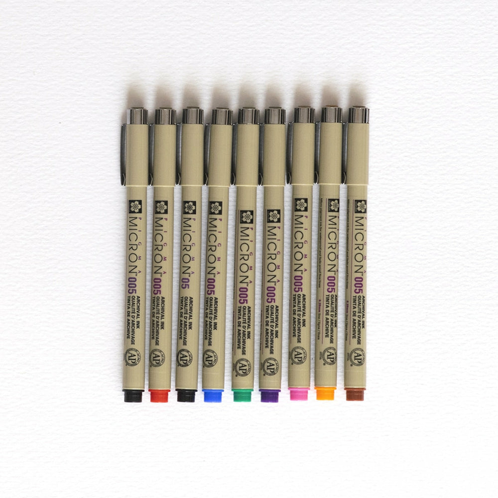 8er-Set Farbige Marker Pigma Micron Sakura (2)