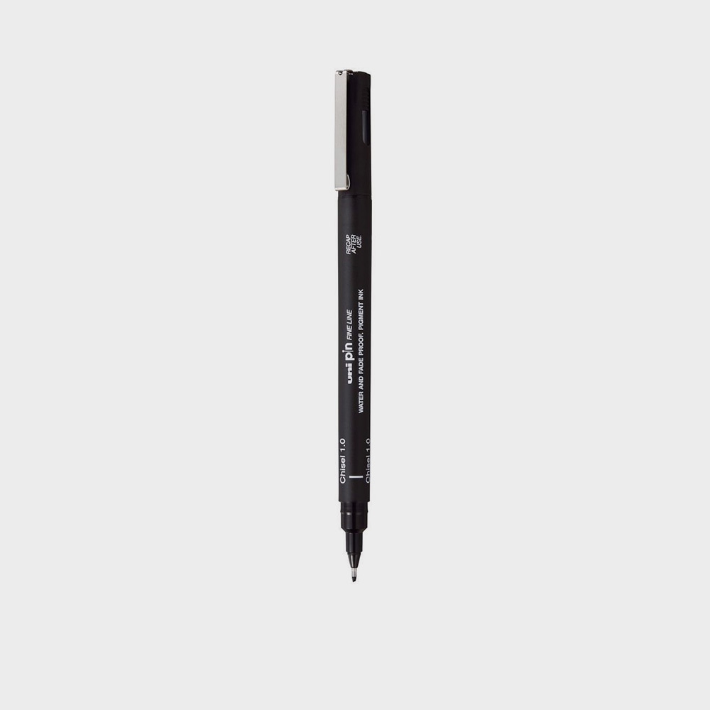 Marker Kalibriert 1,0 Schwarz Uni-Pin