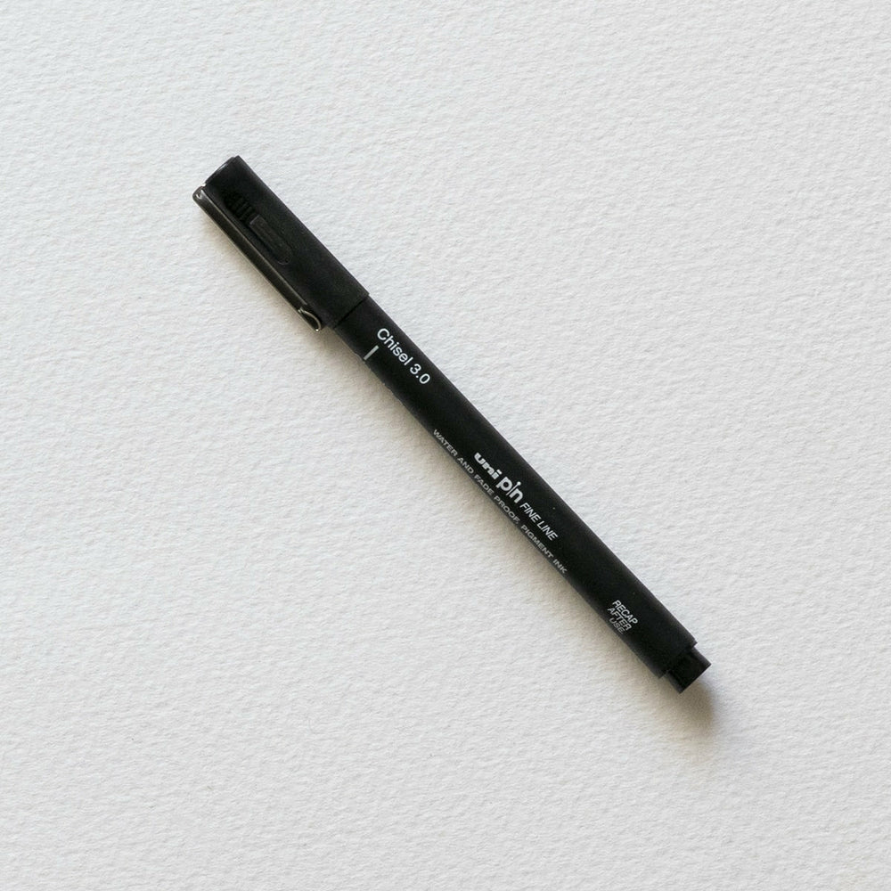 Marker mit Abgeschrägter Spitze 3,0 Uni-Pin