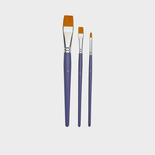 Set 3 Flachpinsel Pebeo
