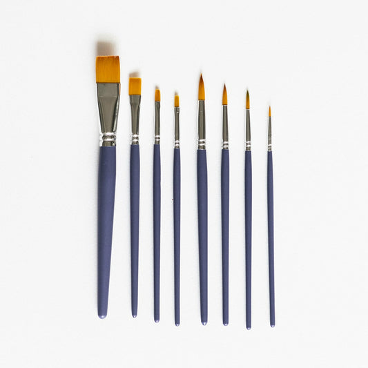 Set 8 Pinsel Rund Flach Pebeo