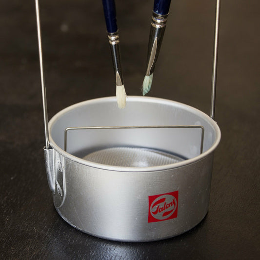 Pinselwascher Aluminium 18 cm.