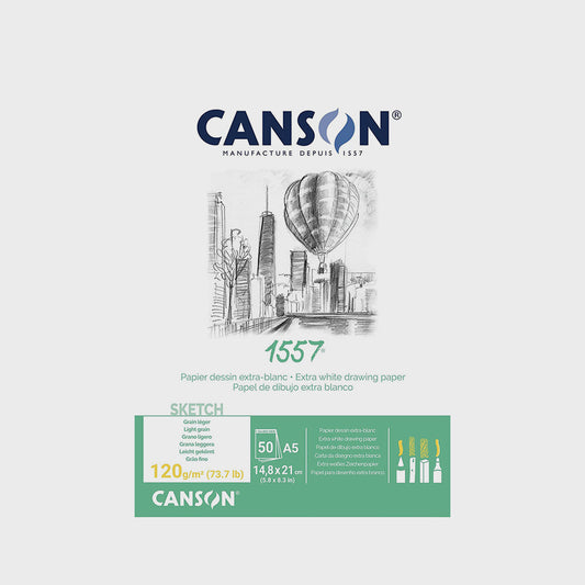 Zeichenblock 1557 A5 120 g. 50 Blatt Canson