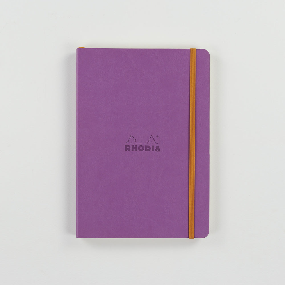Flexible A5-Notizbuch Bullet Journal Rhodia Lila