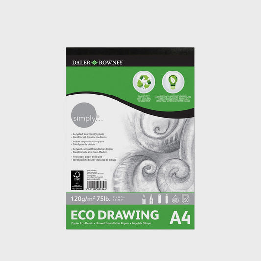Zeichenblock Recycled A4 120 g. Daler Rowney