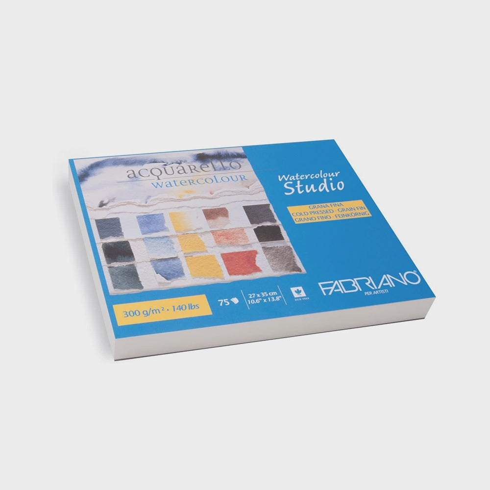 Packung mit 75 Blättern Aquarell 300gr A4 Fabriano