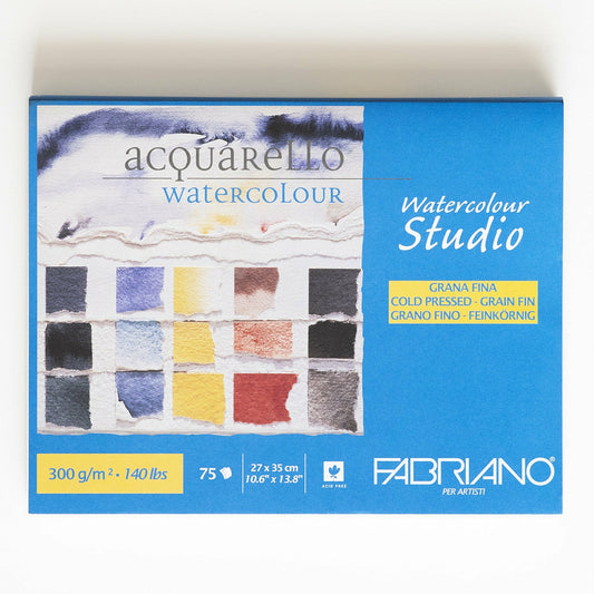 Packung mit 75 Blättern Aquarell 300gr A4 Fabriano