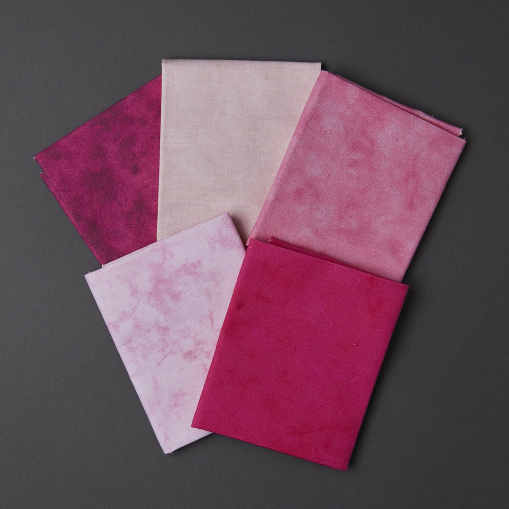 Sortiment Fat Quarter Pink Dye 45 X 55 The Lanners (1)