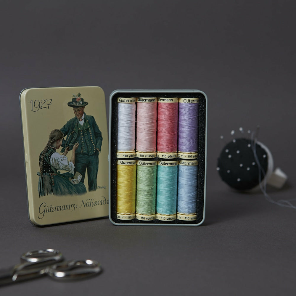 Box 8 Garne Nostalgie 1927 Pastellfarben Gütermann
